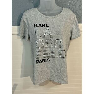 Karl Lagerfeld Paris Embellished T-Shirt